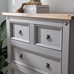 Maison Belfort Commode Finca Rustica II - Pin massif - Pin gris -Meubles de salle à manger Soldes Magasin 1000178050 200511 13150000014 DETAILS P000000001000178050