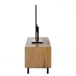 Ars manufacti Meuble TV Vina - Manguier massif / Rotin - Manguier / Noir -Meubles de salle à manger Soldes Magasin 1000178070 200225 13061200003 DETAILS P000000001000178070