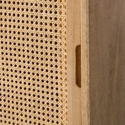 Ars manufacti Buffet haut Vina - Manguier massif / Rotin - Manguier / Noir -Meubles de salle à manger Soldes Magasin 1000178071 200323 13583900018 DETAILS P000000001000178071