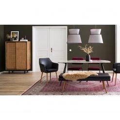 Ars manufacti Buffet haut Vina - Manguier massif / Rotin - Manguier / Noir -Meubles de salle à manger Soldes Magasin 1000178071 200702 15133300012 MOOD DETAILS P000000001000178071 mood