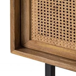 Ars manufacti Enfilade Vina I - Manguier massif / Rotin - Manguier / Noir -Meubles de salle à manger Soldes Magasin 1000178078 200225 13061300019 DETAILS P000000001000178078