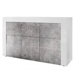 LC Spa Buffet Easy I - Blanc brillant / Imitation béton