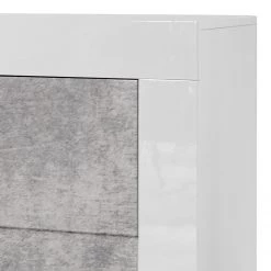 LC Spa Buffet Easy II - Blanc brillant / Imitation béton -Meubles de salle à manger Soldes Magasin 1000178265 201029 08531000576 DETAILS P000000001000178265