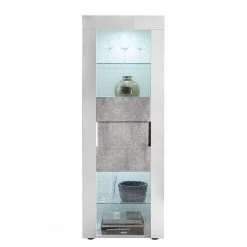 LC Spa Vitrine Easy - Blanc brillant / Imitation béton