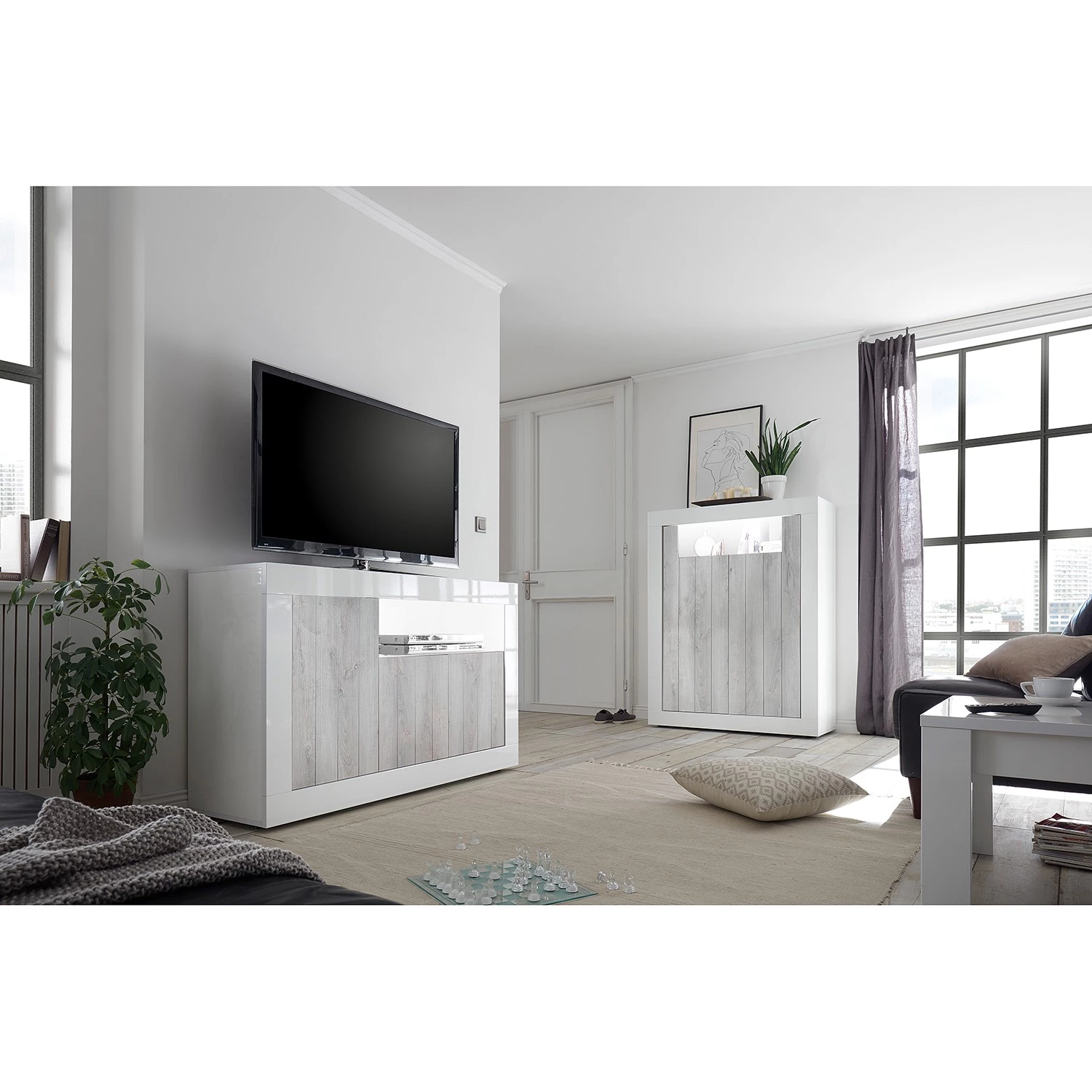 LC Spa Buffet Urbino - Gris clair / Blanc 6 LC Spa Buffet Urbino - Gris clair / Blanc – Image 6