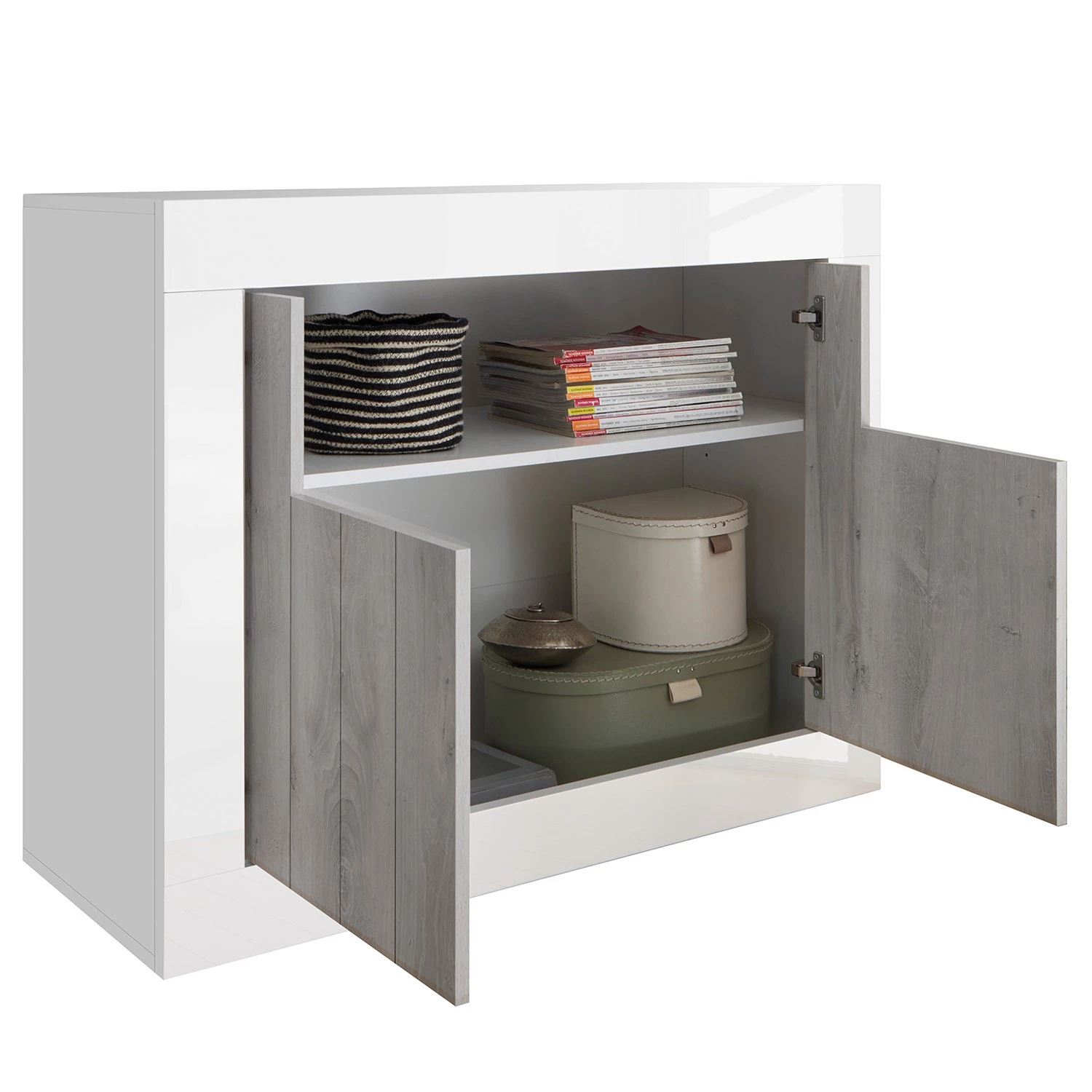 LC Spa Buffet Urbino - Gris clair / Blanc 7 LC Spa Buffet Urbino - Gris clair / Blanc – Image 7
