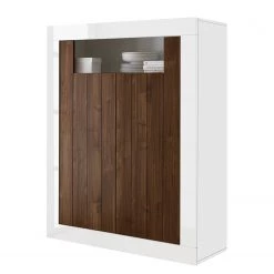 LC Spa Buffet haut Urbino - Imitation noisetier / Blanc