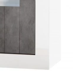 LC Spa Vitrine Urbino - Imitation béton / Blanc -Meubles de salle à manger Soldes Magasin 1000178452 201029 09042800735 DETAILS P000000001000178452