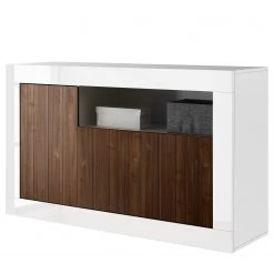 LC Spa Buffet Urbino II - Imitation noisetier / Blanc