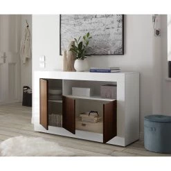LC Spa Buffet Urbino II - Imitation noisetier / Blanc -Meubles de salle à manger Soldes Magasin 1000178456 201029 09061600765 MOOD DETAILS P000000001000178456 mood
