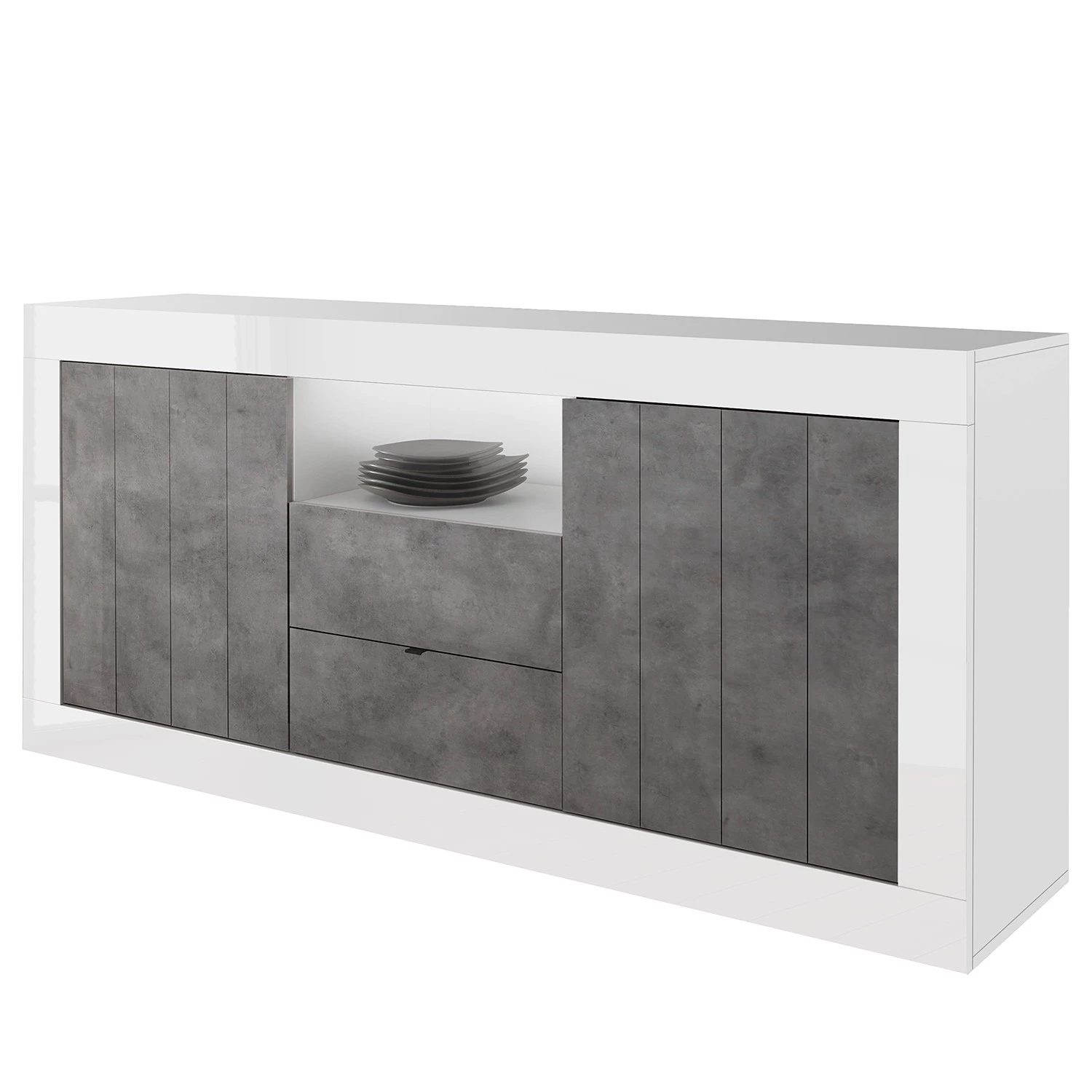 LC Spa Buffet Urbino I - Imitation béton / Blanc 1 LC Spa Buffet Urbino I - Imitation béton / Blanc