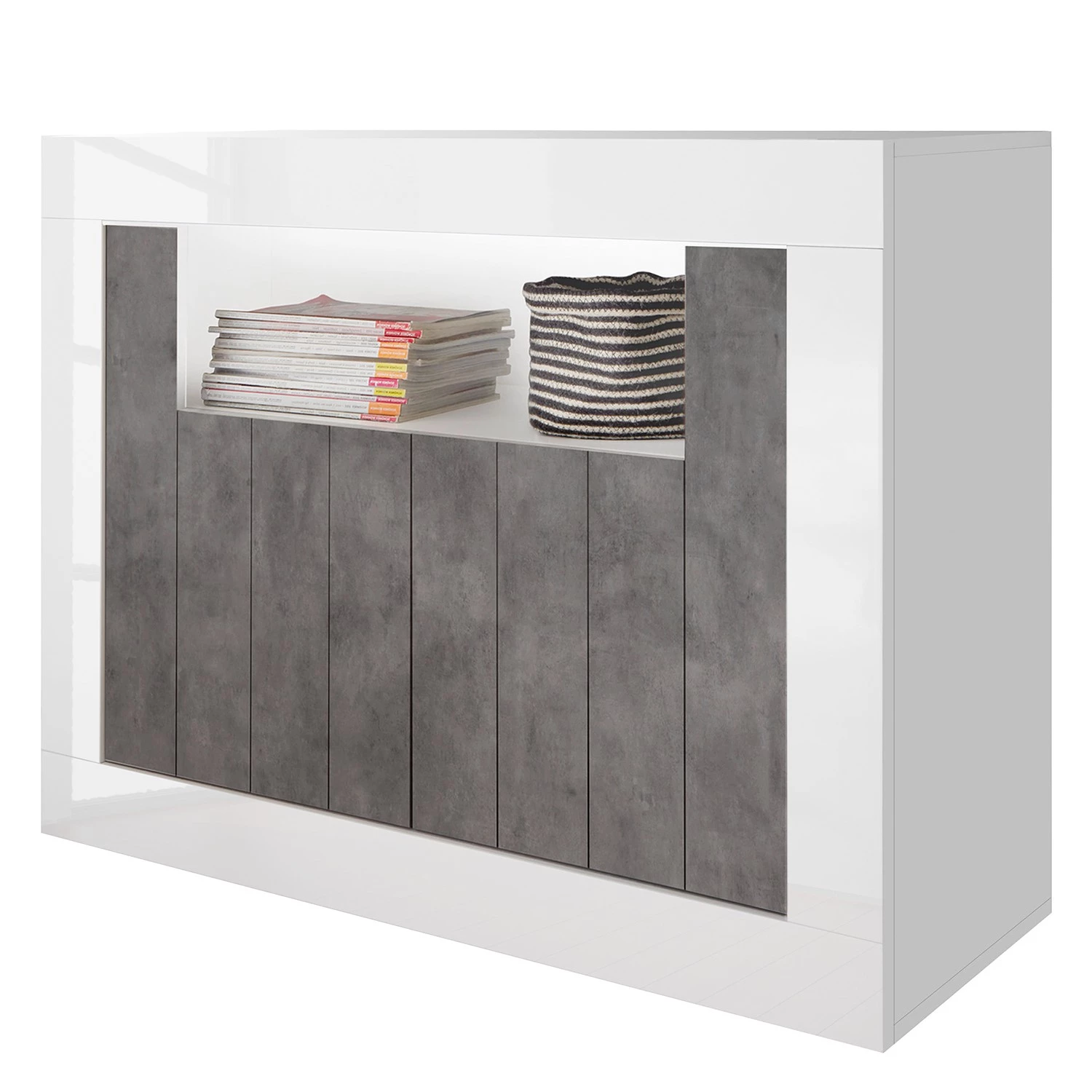 LC Spa Buffet Urbino - Imitation béton / Blanc 1 LC Spa Buffet Urbino - Imitation béton / Blanc