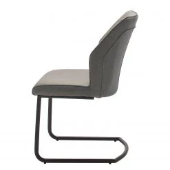 Fredriks Chaises cantilever Macapa (lot de 2) - Imitation cuir / Tissé à plat - Noir - Gris 7 Fredriks Chaises cantilever Macapa (lot de 2) - Imitation cuir / Tissé à plat - Noir - Gris -Meubles de salle à manger Soldes Magasin 1000179034 190725 10291900124 DETAILS P000000001000179034