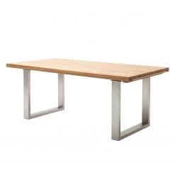 Naturoo Table Dante - Chêne cerris / Acier inoxydable - Chêne sauvage