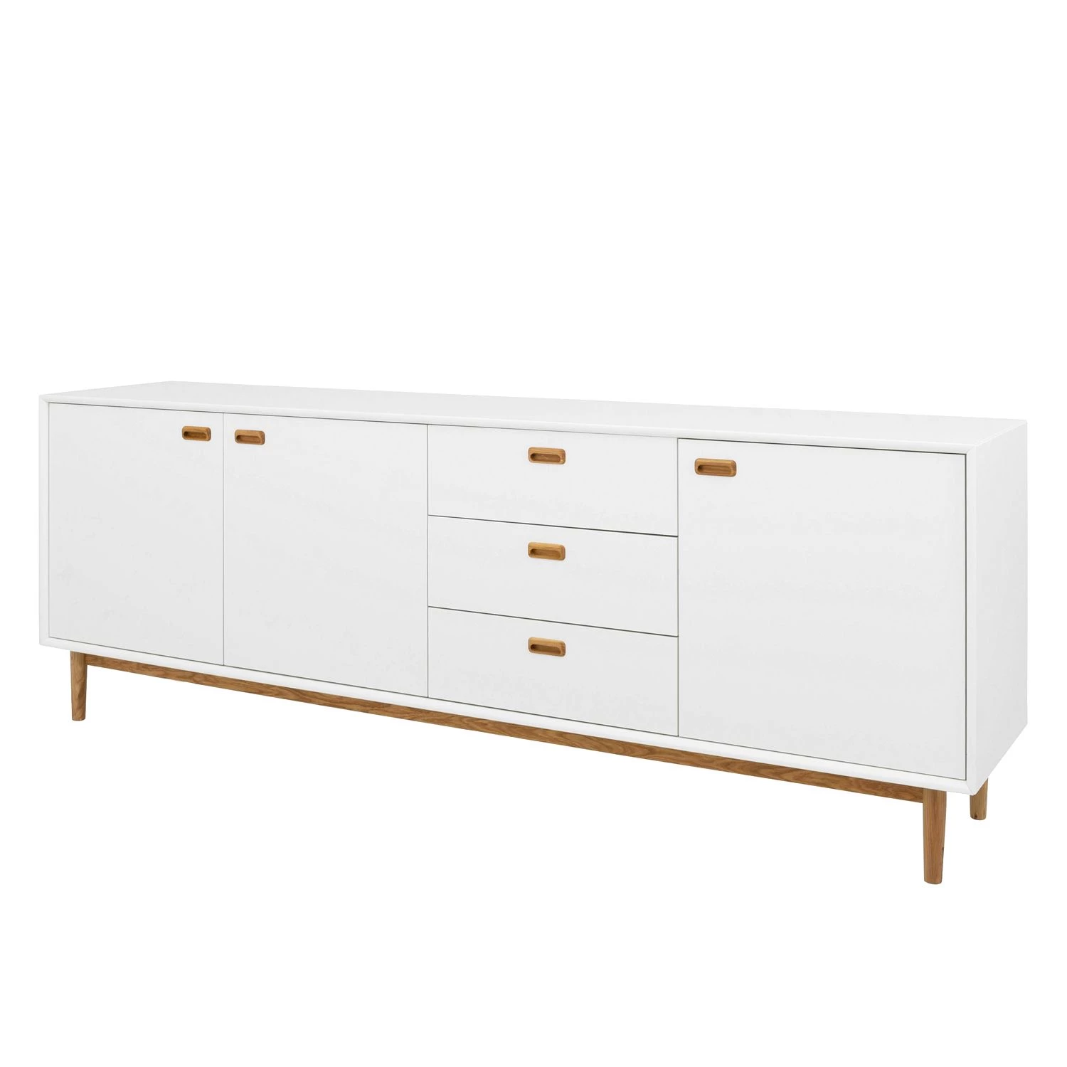 Tenzo Buffet Svea III - Blanc / Imitation chêne 1 Tenzo Buffet Svea III - Blanc / Imitation chêne