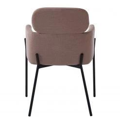 Mørteens Chaises à accoudoirs Menly - Tissu / Métal - Noir - Rose vieilli 20 Mørteens Chaises à accoudoirs Menly - Tissu / Métal - Noir - Rose vieilli -Meubles de salle à manger Soldes Magasin 1000179459 200121 14403000018 DETAILS P000000001000179459