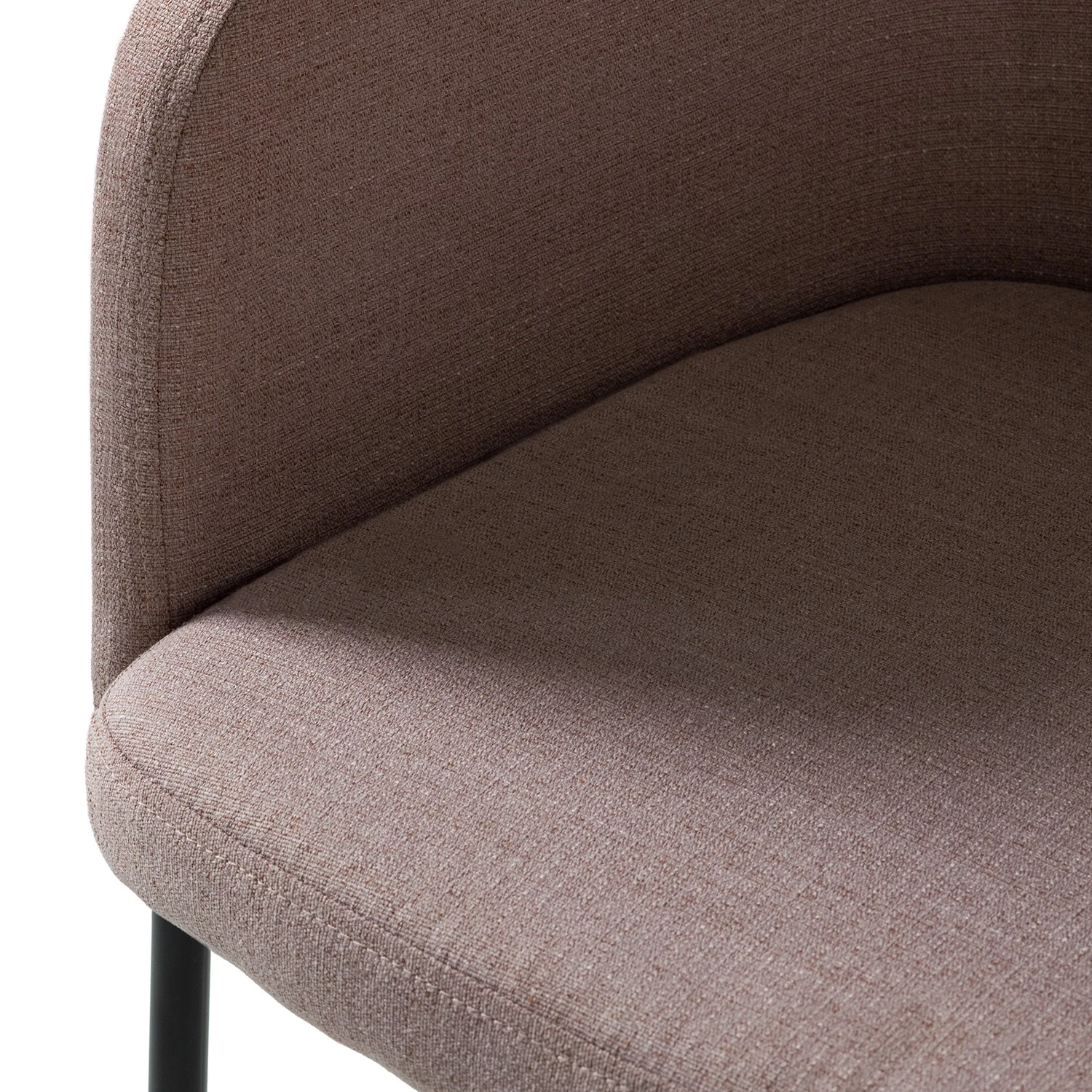 Mørteens Chaises à accoudoirs Menly - Tissu / Métal - Noir - Rose vieilli 9 Mørteens Chaises à accoudoirs Menly - Tissu / Métal - Noir - Rose vieilli – Image 9