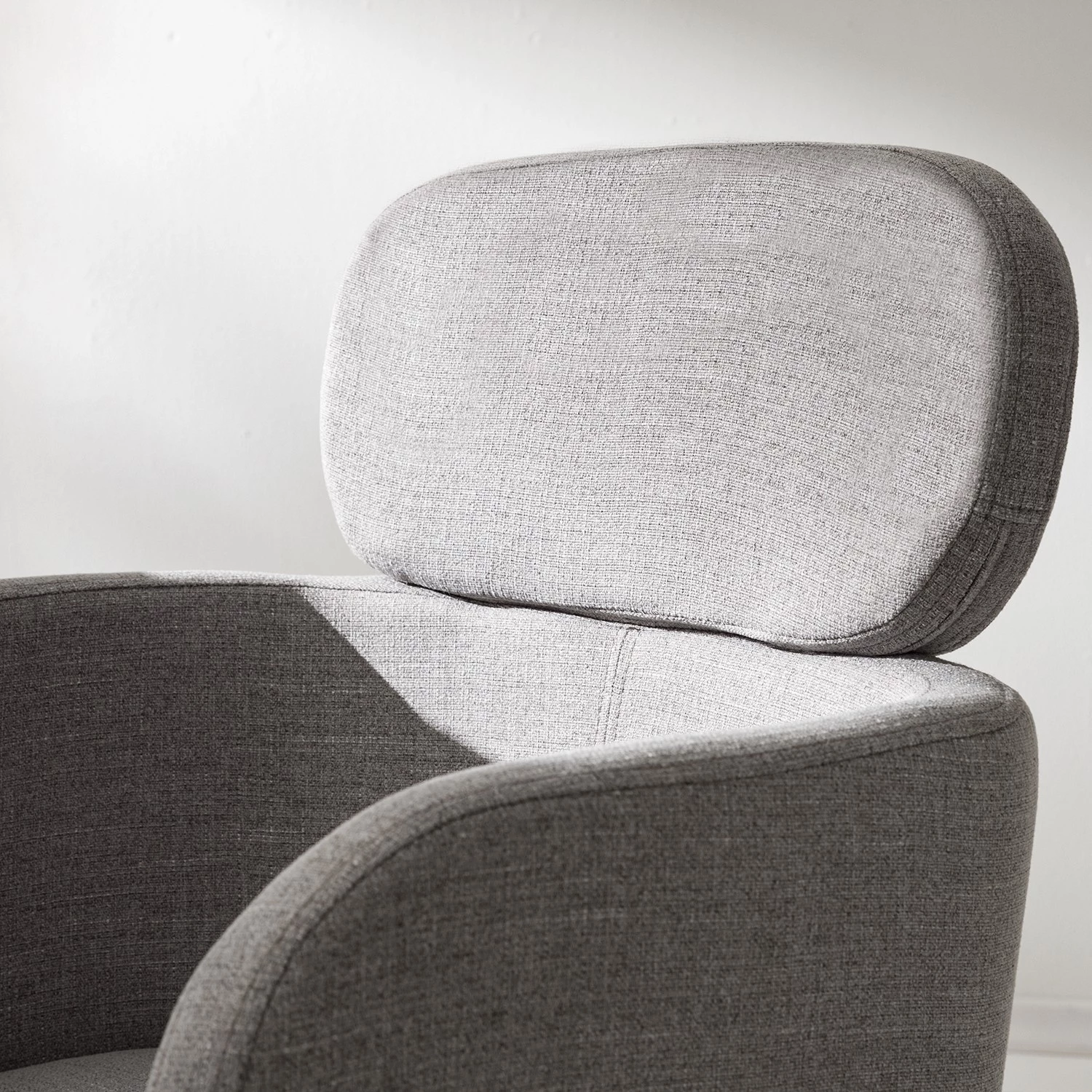 Mørteens Chaises à accoudoirs Menly - Tissu / Métal - Noir - Gris 11 Mørteens Chaises à accoudoirs Menly - Tissu / Métal - Noir - Gris – Image 11