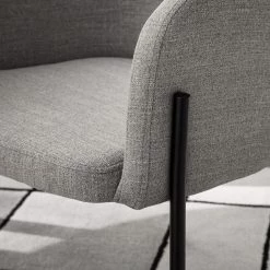 Mørteens Chaises à accoudoirs Menly - Tissu / Métal - Noir - Gris 26 Mørteens Chaises à accoudoirs Menly - Tissu / Métal - Noir - Gris -Meubles de salle à manger Soldes Magasin 1000179460 200122 12294700018 DETAILS P000000001000179460