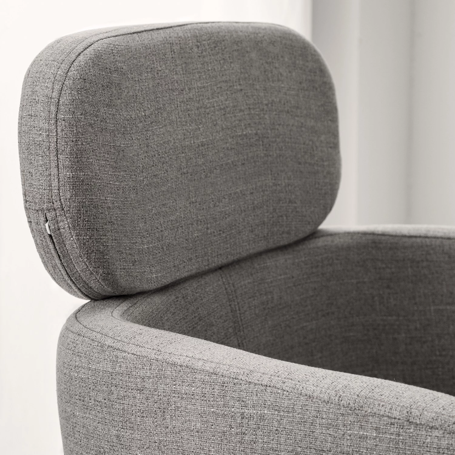 Mørteens Chaises à accoudoirs Menly - Tissu / Métal - Noir - Gris 13 Mørteens Chaises à accoudoirs Menly - Tissu / Métal - Noir - Gris – Image 13