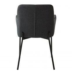 Mørteens Chaises à accoudoirs Mehle - Tissu / Métal - Noir - Anthracite -Meubles de salle à manger Soldes Magasin 1000179467 200131 13342900044 DETAILS P000000001000179467