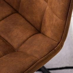 Fredriks Chaise cantilever Kemmel - Microfibre / Métal - Noir - Cognac - Lot de 2 -Meubles de salle à manger Soldes Magasin 1000179472 200122 12294800054 DETAILS P000000001000179472