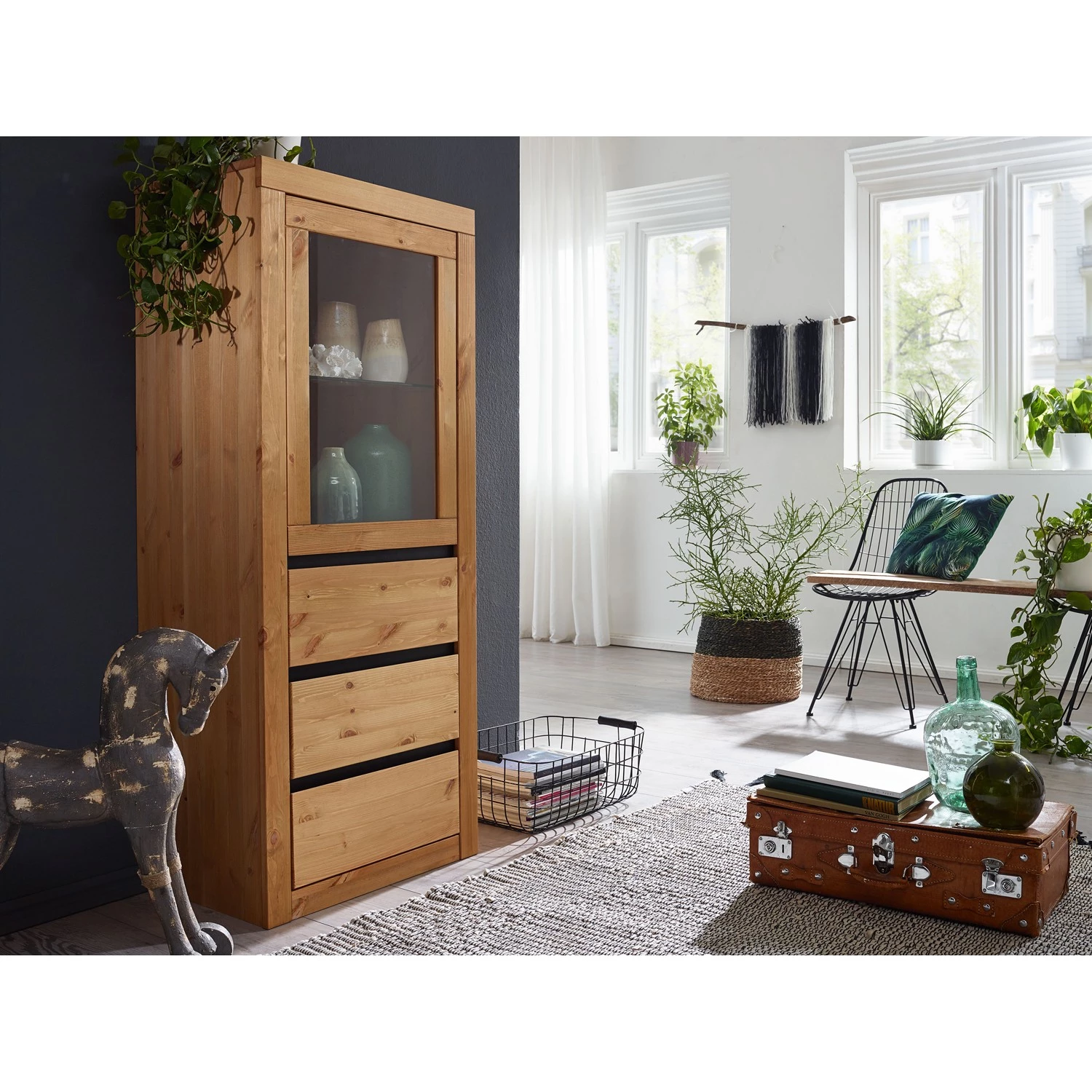 Naturoo Buffet haut Maceio III - Pin massif - Pin 2 Naturoo Buffet haut Maceio III - Pin massif - Pin – Image 2