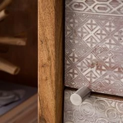 Ars manufacti Buffet haut Buuda - Partiellement en acacia massif - Écru / Acacia -Meubles de salle à manger Soldes Magasin 1000182054 200227 06193100004 MOOD DETAILS P000000001000182054 mood