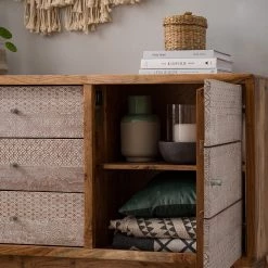 Ars manufacti Buffet bas Buuda - Partiellement en acacia massif - Écru / Acacia 18 Ars manufacti Buffet bas Buuda - Partiellement en acacia massif - Écru / Acacia -Meubles de salle à manger Soldes Magasin 1000182064 200227 06193200031 MOOD DETAILS P000000001000182064 mood