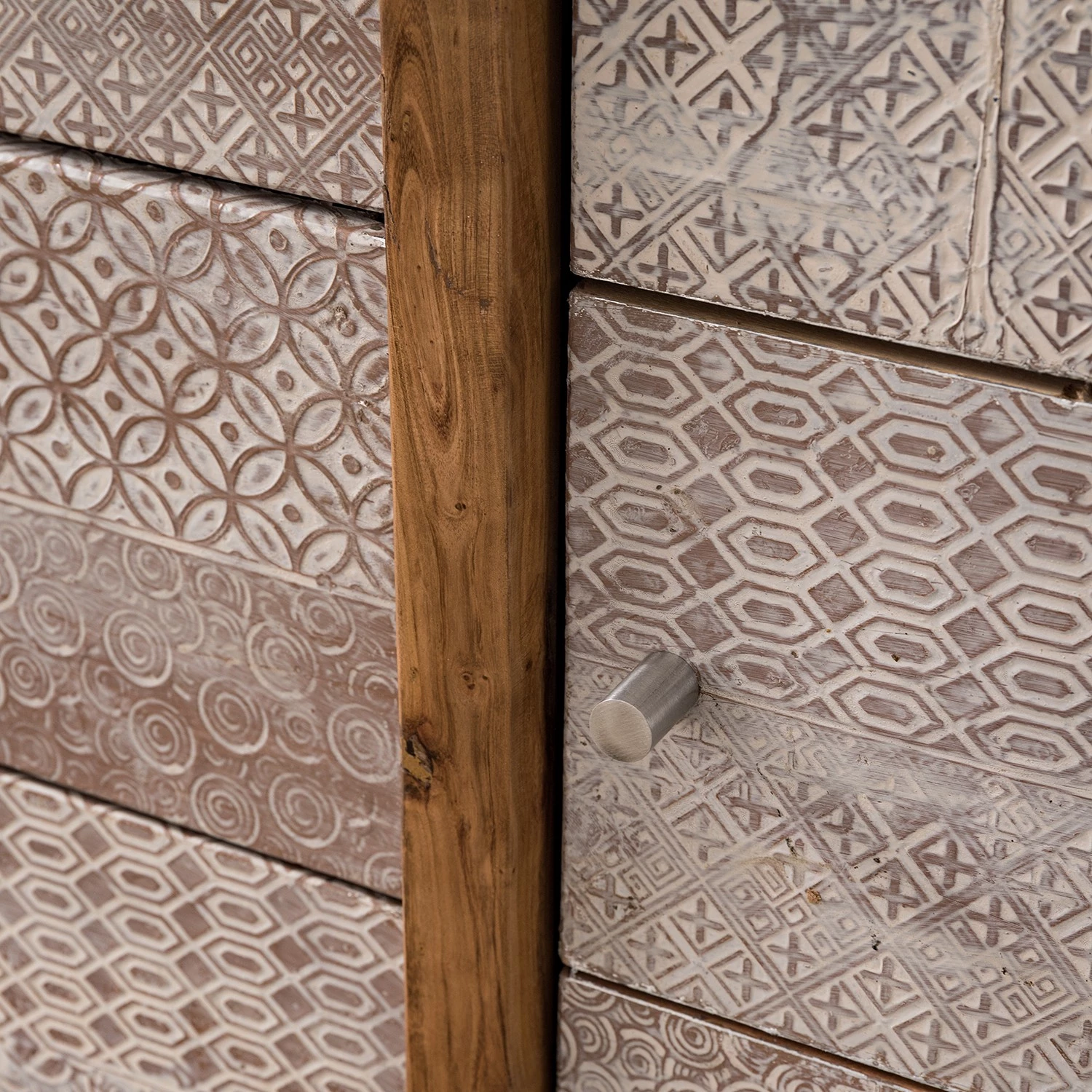 Ars manufacti Buffet bas Buuda - Partiellement en acacia massif - Écru / Acacia 6 Ars manufacti Buffet bas Buuda - Partiellement en acacia massif - Écru / Acacia – Image 6