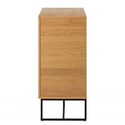 Ars Natura Commode Nozza - Placage en bois véritable - Chêne / Noir -Meubles de salle à manger Soldes Magasin 1000182823 200214 14501900029 DETAILS P000000001000182823