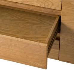 Ars Natura Commode Nozza - Placage en bois véritable - Chêne / Noir -Meubles de salle à manger Soldes Magasin 1000182823 200214 14501900033 DETAILS P000000001000182823