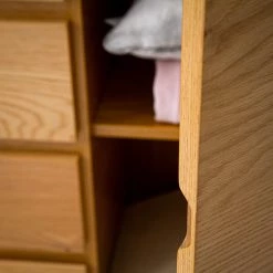 Ars Natura Commode Nozza - Placage en bois véritable - Chêne / Noir -Meubles de salle à manger Soldes Magasin 1000182823 200306 14374700009 MOOD DETAILS P000000001000182823 mood