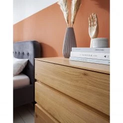 Ars Natura Commode Nozza - Placage en bois véritable - Chêne / Noir -Meubles de salle à manger Soldes Magasin 1000182823 200528 16362300034 DETAILS P000000001000182823