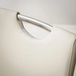 Fredriks Chaises cantilever Nevia I - Imitation cuir / Métal - Chrome - Cuir synthétique Aleli: Créme - Lot de 2 -Meubles de salle à manger Soldes Magasin 1000183823 200206 06303500055 DETAILS P000000001000183823