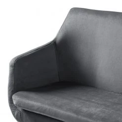 Mørteens Banquette Nicholas IV - Velours / Hévéa massif - Gris foncé / Noir -Meubles de salle à manger Soldes Magasin 1000183891 191216 15321200020 DETAILS P000000001000183891