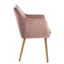 Mørteens Chaises à accoudoirs Nicholas VI - Velours / Chêne massif - 1 chaise -Meubles de salle à manger Soldes Magasin 1000183898 190911 16492300005 DETAILS P000000001000183898