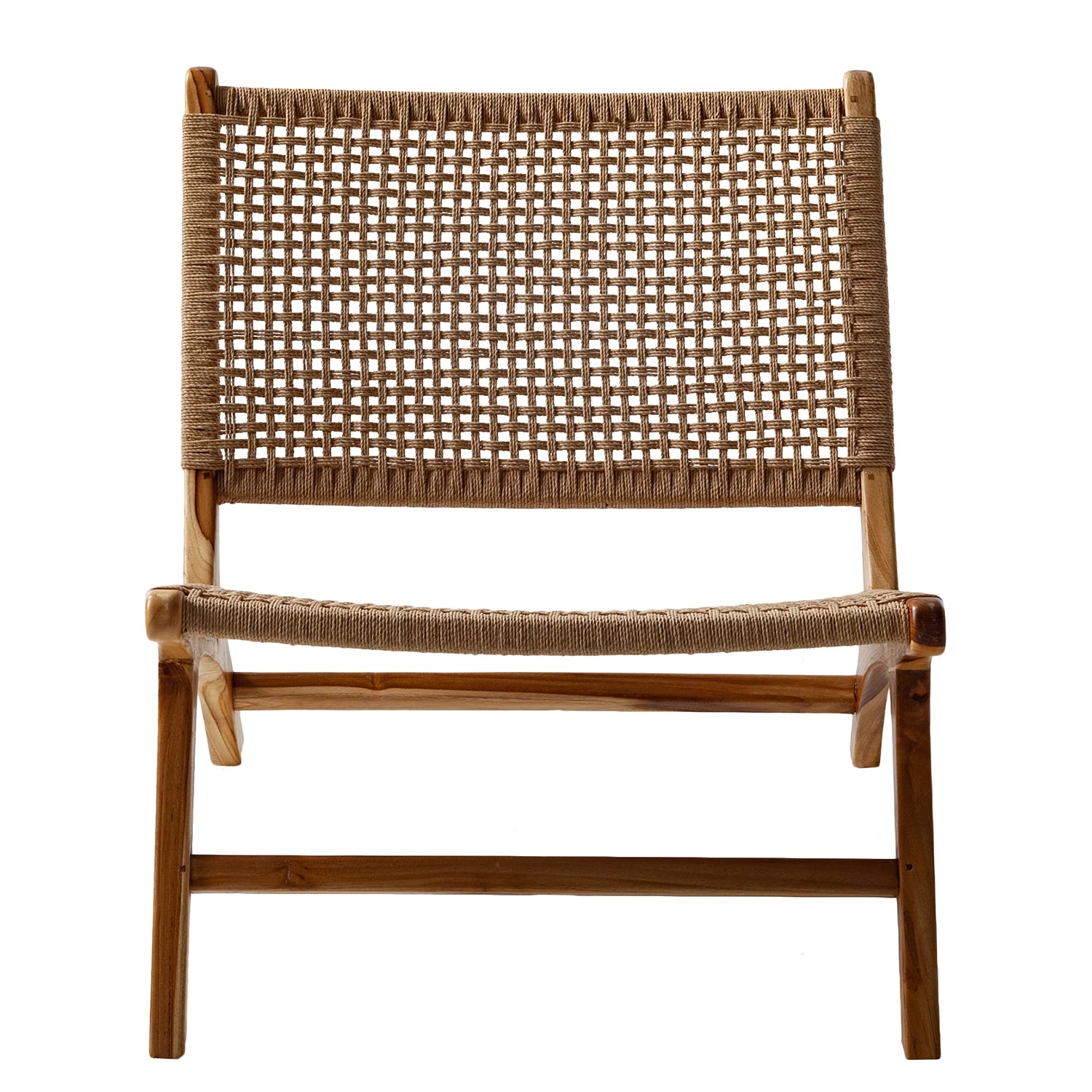 Ars manufacti Fauteuil design Sulina - Rotin /Teck massif - Naturel / Teck 4 Ars manufacti Fauteuil design Sulina - Rotin /Teck massif - Naturel / Teck – Image 4