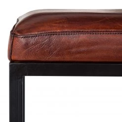 Ars manufacti Tabouret de bar Woodson - Cuir véritable / Métal -Marron cognac / Noir 17 Ars manufacti Tabouret de bar Woodson - Cuir véritable / Métal -Marron cognac / Noir -Meubles de salle à manger Soldes Magasin 1000183945 200206 07294400004 DETAILS P000000001000183945