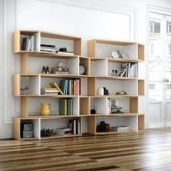 Temahome Étagères One II - Chêne / Blanc -Meubles de salle à manger Soldes Magasin 1000183985 190806 13223100018 MOOD DETAILS P000000001000183985 mood