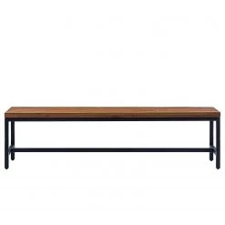 Ars manufacti Banc Grasby I - Pin massif / Métal - Pin foncé / Noir -Meubles de salle à manger Soldes Magasin 1000183986 200406 13020600002 DETAILS P000000001000183986