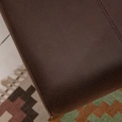 Ars Natura Chaises Julio (lot de 2) - Imitation cuir / Rotin - Marron vintage / Marron clair chiné -Meubles de salle à manger Soldes Magasin 1000184166 200317 14454300003 DETAILS P000000001000184166