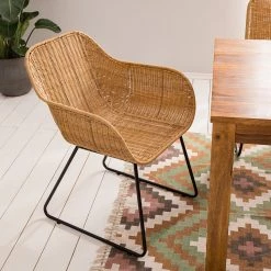 Ars manufacti Chaises à accoudoirs Vuna - Rotin / Métal - Rotin naturel / Noir 15 Ars manufacti Chaises à accoudoirs Vuna - Rotin / Métal - Rotin naturel / Noir -Meubles de salle à manger Soldes Magasin 1000184178 200317 14455700028 MOOD DETAILS P000000001000184178 mood