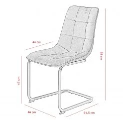 Loftscape Chaise cantilever Seline - Microfibre/ Acier - Noir - Noir - Lot de 2 17 Loftscape Chaise cantilever Seline - Microfibre/ Acier - Noir - Noir - Lot de 2 -Meubles de salle à manger Soldes Magasin 1000184863 190826 17314600043 SKETCH DETAILS P000000001000184863 sketch