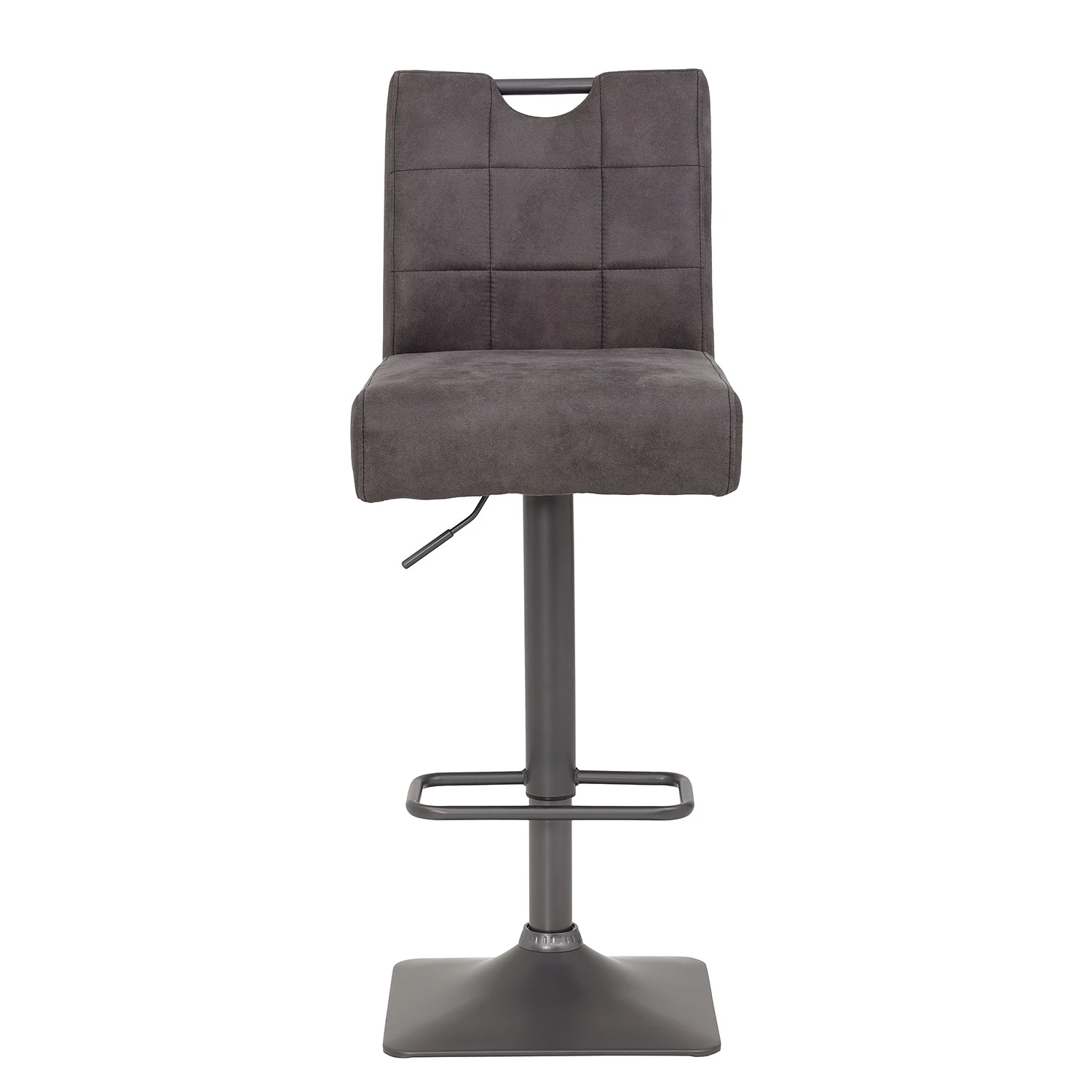 Loftscape Chaises de bar Topid (lot de 2) - Microfibre / Acier - Gris vintage / Gris 2 Loftscape Chaises de bar Topid (lot de 2) - Microfibre / Acier - Gris vintage / Gris – Image 2