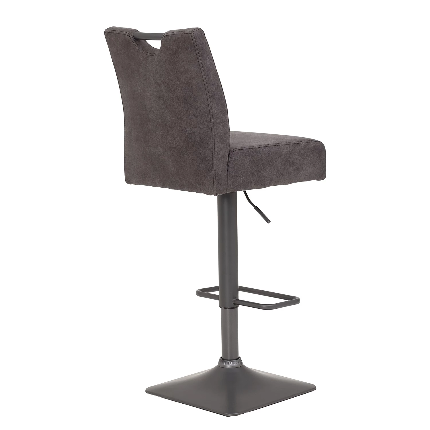 Loftscape Chaises de bar Topid (lot de 2) - Microfibre / Acier - Gris vintage / Gris 5 Loftscape Chaises de bar Topid (lot de 2) - Microfibre / Acier - Gris vintage / Gris – Image 5