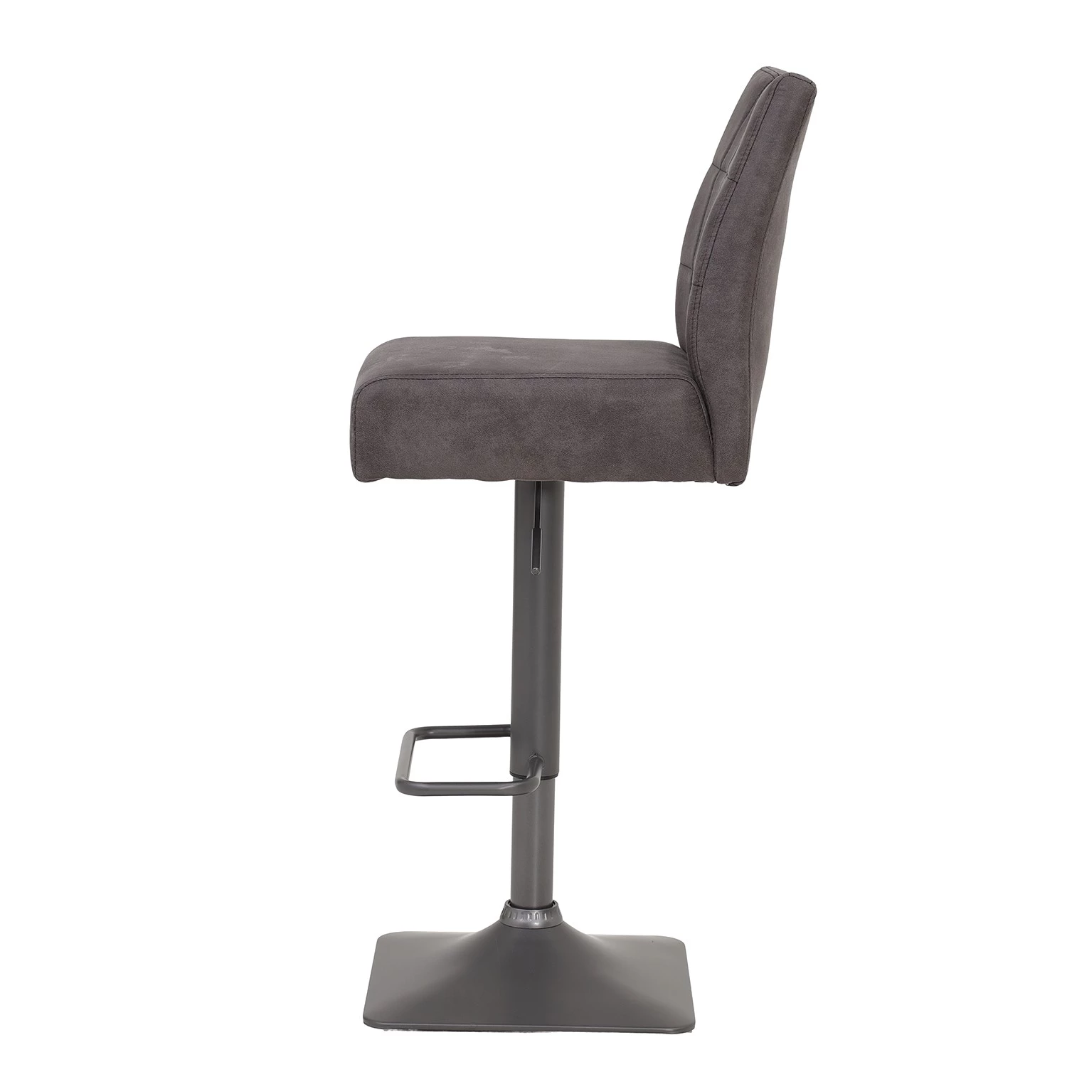 Loftscape Chaises de bar Topid (lot de 2) - Microfibre / Acier - Gris vintage / Gris 8 Loftscape Chaises de bar Topid (lot de 2) - Microfibre / Acier - Gris vintage / Gris – Image 8