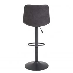 Loftscape Chaises de bar Sevid (lot de 2) - Microfibre / Acier - Anthracite - Noir vintage -Meubles de salle à manger Soldes Magasin 1000184873 190826 17314900115 DETAILS P000000001000184873