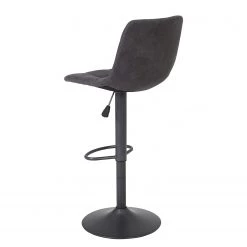 Loftscape Chaises de bar Sevid (lot de 2) - Microfibre / Acier - Anthracite - Noir vintage -Meubles de salle à manger Soldes Magasin 1000184873 190826 17314900116 DETAILS P000000001000184873