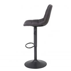 Loftscape Chaises de bar Sevid (lot de 2) - Microfibre / Acier - Anthracite - Noir vintage -Meubles de salle à manger Soldes Magasin 1000184873 190826 17314900117 DETAILS P000000001000184873